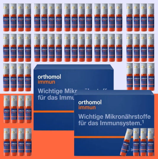 [당일발송/독일내수상품] 오쏘몰 이뮨 1+1 2박스 60일분 액상 드링크+정 멀티 비타민 샷